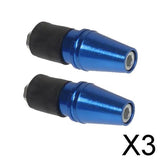 Maxbell 3xMotorcycle Handlebar Hand Grip Bar Ends Handlebar Plugs for Yamaha Blue