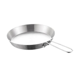 Maxbell Stainless Steel Camping Fry Pan Folding Handle Lightweight Portable Cookware 20cm