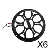 Maxbell 6xCar Horn Decorative Cover Speaker Grilles Protector Black for Light 8inch