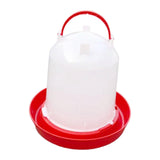 Automatic Feeding Device Durable Poultry Drinker for Backyard Turkeys Ducks Red - Aladdin Shoppers