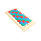 Maxbell Mathematics Teaching Board Wood Montessori Toy for Preschool Travel Children