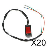 Maxbell 20xBlack Motorcycle Fog Light Switch 7/8" Handlebar 12V DC Electrical System
