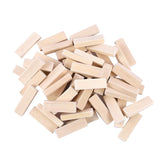 Maxbell 200x Wooden Blocks -2inch - Wood Rectangle Blocks for Crafts & DIY Projects
