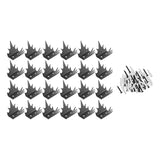 Maxbell 24x Intruder Deterrent Fence Wall Spikes Metal for Home Security Improvement