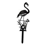 Maxbell Silhouette Yard Gift Landscape Animal Black Flamingo Decorative Garden Stake Right