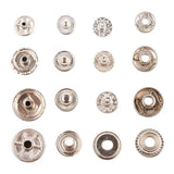 Maxbell 40 Sets Snap Fasteners Popper Press Stud Button for Leather Kit Silver - Aladdin Shoppers