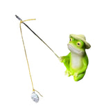 Maxbell Animal Fishing Figurine Ideal Gift Decorative Sculpture for Home Family Yard 5cmx4.5cmx8cm