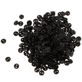 Maxbell Mini Figures Dolls DIY Clothing Sewing Crafts Accessories 300 Pieces 4mm 2 Holes Resin Round Buttons Black - Aladdin Shoppers