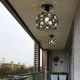 Maxbell 2 pcs Elegant Iron Crystal Ceiling Light Cover Chandelier Pendant Lampshade