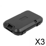 Maxbell 3xBank Card Holder Portable Card Case Wallet for ID Card Credit Cards Protector Black