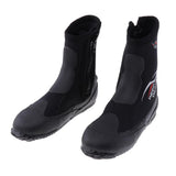 2xWetsuits Neoprene 5mm Hi Cut Zipper Boot Snorkeling Diving Boots L (41-42)
