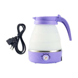 Maxbell Travel Folding Electric Kettle Adjustable Tea Pot for Brewing Coffee Camping Purple