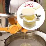 Maxbell 3 Pieces Honey Gate Valves Sturdy Beekeeping Tool for Garden Beekeepers Farm White