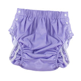 Maxbell Reusable Adult Cloth Diaper Washable Anti Side Leak for Seniors Multipurpose Purple XL