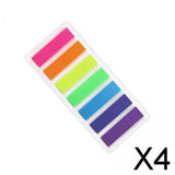 Maxbell 4xIndex Tabs Writable Page Sticky Notes for Diaries Book Markers Magazines Seven Colors