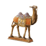 Maxbell Camel Animal Statue Cute Durable Camel Figurine for Fireplace Bedroom Office Violet