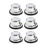 Maxbell Drum Lugs Single End Percussion Accessories Jazz Drum Instrument Replacement 6 Set