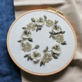 Handmade Embroidery Starter Kit with Flower Pattern Including Embroidery Cloth, Threads and Needles for Beginners - Aladdin Shoppers