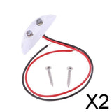 Maxbell 2xMarine Boat RV White LED Interior Courtesy Light Caravan Walkway Stair 12V