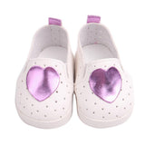 Maxbell Cute Heart Casual Shoes for 18inch American Dress Up Accs Pink Heart - Aladdin Shoppers