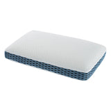 Maxbell Bed Pillow Soft Ergonomic Cervical Pillows for Neck for Home Sleepers Office blue