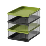 Maxbell Desktop File Sorter Organizer Desk Supplies Letter Organizer Document Holder Black Green 4 Tier