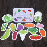 Maxbell Maxbell Preschool Educational Puzzle Cognitive Card Matching Game Vegetables