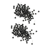Maxbell 200 Pieces Black Glass Eyes Kits for Needle Felting Bear Dolls Toy 4mm & 5mm