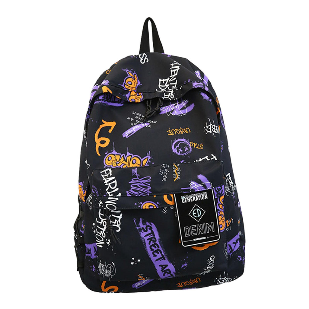 Maxbell Graffiti Backpack Laptop Daypack Bookbag Knapsack Rucksack for Men  Boys Work Black