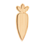 Maxbell Wooden Serving Platter Festivals Gifts Wooden Tray for Fruit Bread Appetizer Carrot Shaped