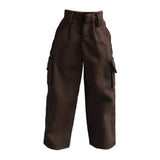 Maxbell 1/12 Scale Action Figure Clothes Trousers Fashion Dress up for 6" Male Dolls Brown