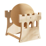 Maxbell Sisal Scratching Ball Lightweight Scratch Board for Kittens Indoor Cat Puppy Castle Small