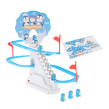 Maxbell Penguin Stair Climbing and Slides Toy Race Track Game Set for Boys Girls