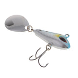 Maxbell 2 Pieces Artificial Metal Spinner Hard Sequins Sea Fishing Spoon Lures