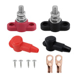 Maxbell 2 Pieces M10 Terminal Posts Battery Junction Block for Automotive