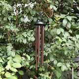 Maxbell 5 Tubes Wood Metal Aluminum Wind Bell Chimes Hanging Home Decoration Crafts As a Gift for Your Friends - Aladdin Shoppers