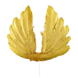Maxbell Angel Feather Cake Topper Congratulation DIY Toothpick Flag Cake Insert Gold