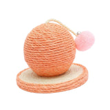 Maxbell Maxbell Sisal Scratching Toy Interactive Toy Rest Grind Claw Cat Scratcher Ball Pink