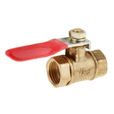Maxbell Various Type Ball Valve Threaded Brass Ball Valve FF 12mm Red - Aladdin Shoppers