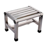 Maxbell Shoe Changing Stool Household Metal Step Stool for Bathroom Apartment Senior 28.5cmx20.7cmx20.5cm
