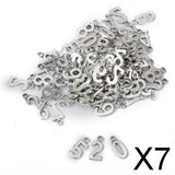 Maxbell 7xNumbers Alloy Pendant Charm
