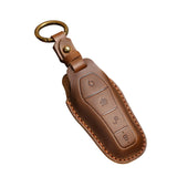 Maxbell Car Key Fob Cover Portable Auto Accessory for Byd Yuan Plus Atto 3 Seal Brown B