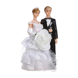 Maxbell Wedding Cake Toppers Bride and Groom Funny for Wedding Party Engagement Desk Style B