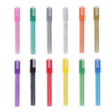 Maxbell 12 Colors Acrylic Paint Markers Pen Art Permanent Paint Marker Pens Set