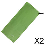 Maxbell 2xOutdoor Travel Camping Quick-Drying Towel Shower Bath Hiking Swimming green