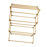 Maxbell Clothes Drying Rack Foldable x Shaped Bamboo for Indoor Outdoor Balcony Yard