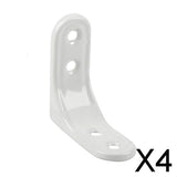 Maxbell 4xHeavy Duty Shelf Bracket Wall Hanging Shelve L Shaped Brackets White 2Inch