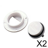 Maxbell 2x Boat Drain Plug Screw Cap Drainage Hardware Replacement for Boat