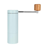Maxbell Manual Coffee Grinder CNC Stainless Steel Burr Hand Mill for Espresso Office Blue