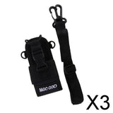 Maxbell 3xMulti-function Nylon Case Bag for Baofeng Kenwood Motorola Two-way Radio